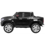 JOKO Elektrické autíčko Mercedes Benz X-Class, MP4 LCD panel, dvojmiestne, penové kolesá, kožené sedadlo, nosnosť 50kg, čierne