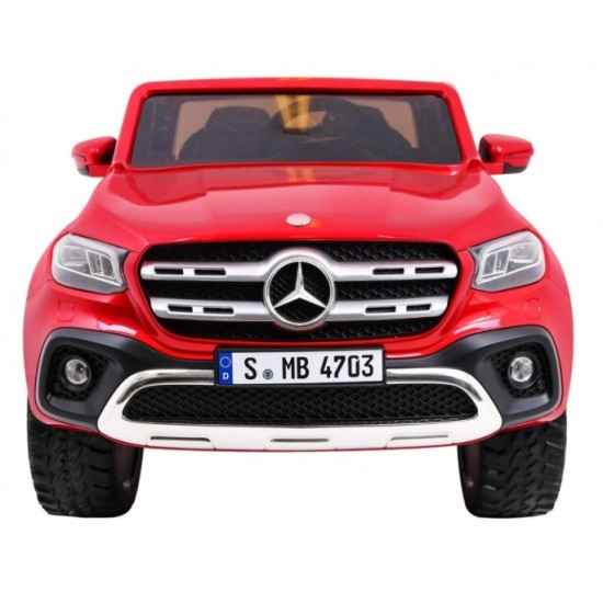 JOKO Elektrické autíčko Mercedes Benz X-Class 4x4, Lakované, MP4 LCD displej, dvojmiestne, Efekt HOJDANIA, penové kolesá, kožené