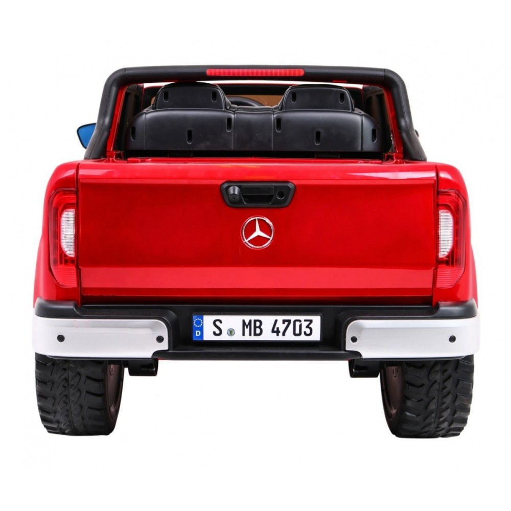 JOKO Elektrické autíčko Mercedes Benz X-Class 4x4, Lakované, MP4 LCD displej, dvojmiestne, Efekt HOJDANIA, penové kolesá, kožené