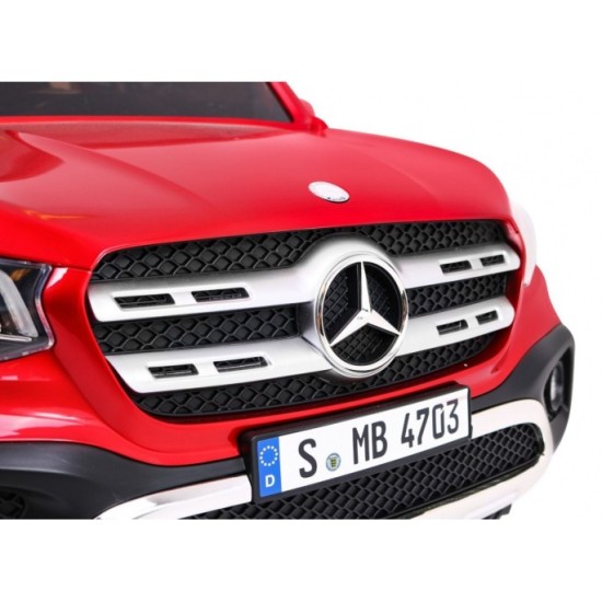 JOKO Elektrické autíčko Mercedes Benz X-Class 4x4, Lakované, MP4 LCD displej, dvojmiestne, Efekt HOJDANIA, penové kolesá, kožené
