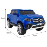 JOKO Elektrické autíčko Mercedes Benz X-Class 4x4, Lakované, MP4 LCD displej, dvojmiestne, Efekt HOJDANIA, penové kolesá, kožené