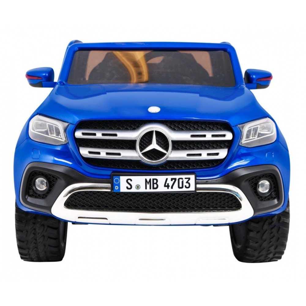 JOKO Elektrické autíčko Mercedes Benz X-Class 4x4, Lakované, MP4 LCD displej, dvojmiestne, Efekt HOJDANIA, penové kolesá, kožené