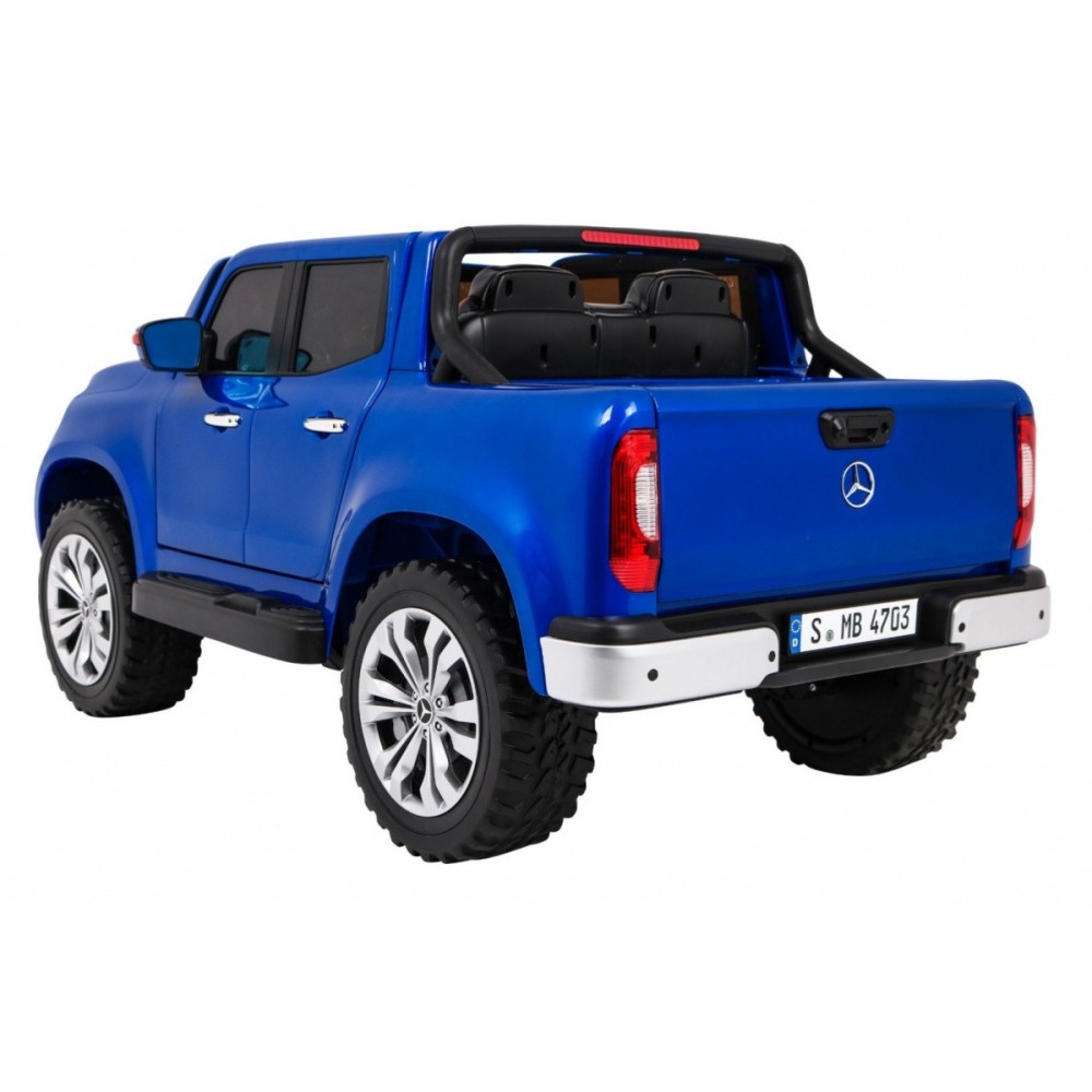 JOKO Elektrické autíčko Mercedes Benz X-Class 4x4, Lakované, MP4 LCD displej, dvojmiestne, Efekt HOJDANIA, penové kolesá, kožené