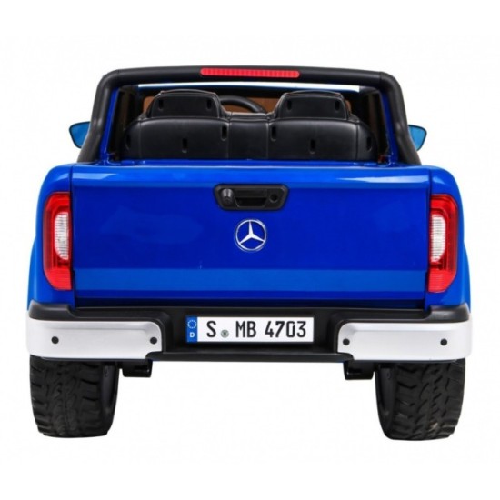 JOKO Elektrické autíčko Mercedes Benz X-Class 4x4, Lakované, MP4 LCD displej, dvojmiestne, Efekt HOJDANIA, penové kolesá, kožené