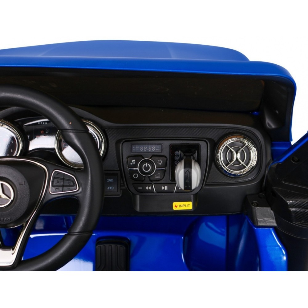 JOKO Elektrické autíčko Mercedes Benz X-Class 4x4, Lakované, MP4 LCD displej, dvojmiestne, Efekt HOJDANIA, penové kolesá, kožené