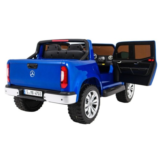 JOKO Elektrické autíčko Mercedes Benz X-Class 4x4, Lakované, MP4 LCD displej, dvojmiestne, Efekt HOJDANIA, penové kolesá, kožené
