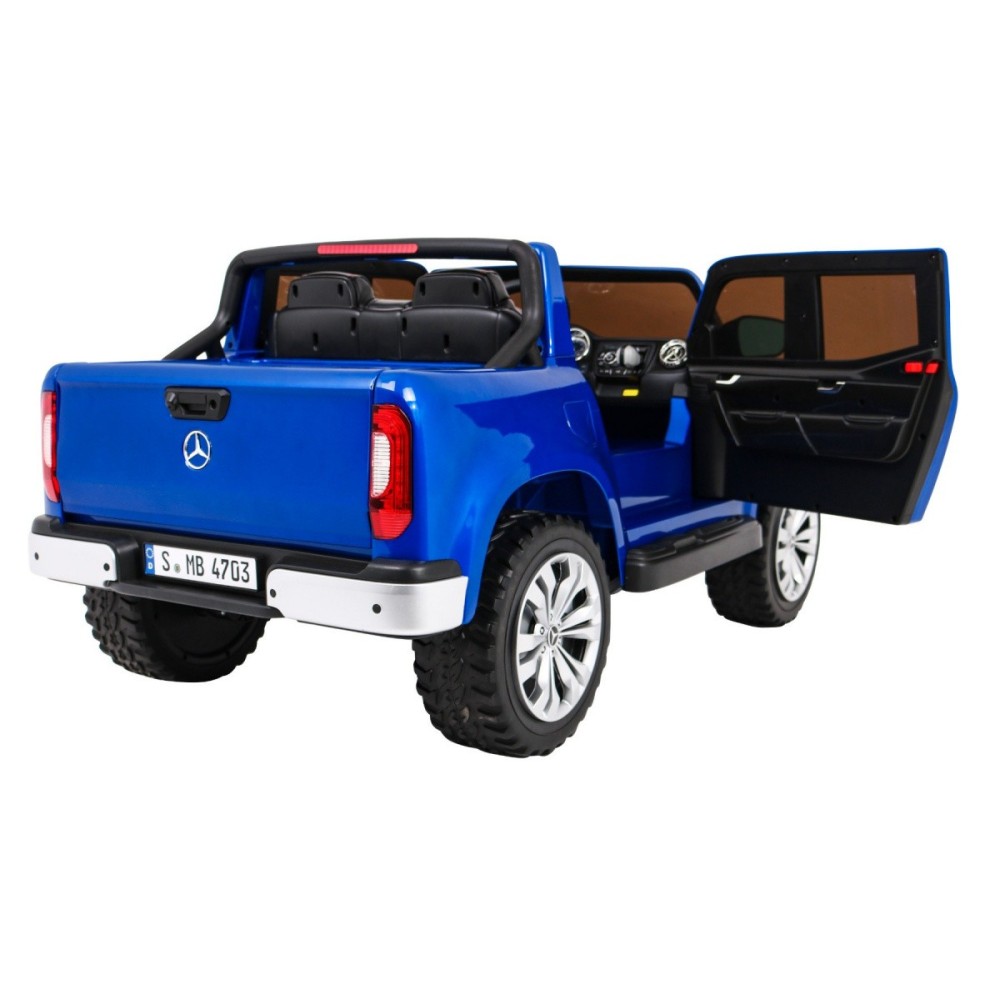 JOKO Elektrické autíčko Mercedes Benz X-Class 4x4, Lakované, MP4 LCD displej, dvojmiestne, Efekt HOJDANIA, penové kolesá, kožené