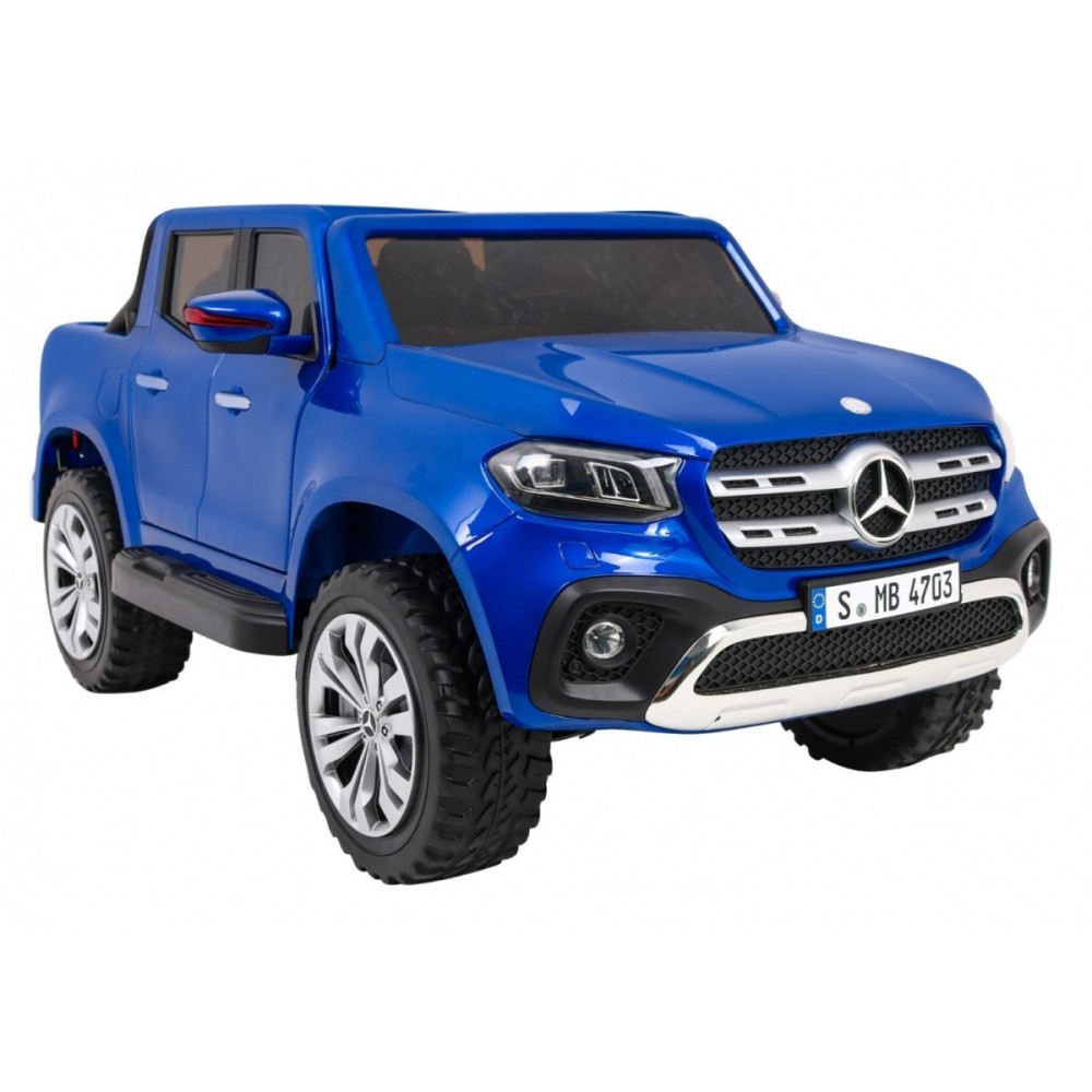 JOKO Elektrické autíčko Mercedes Benz X-Class 4x4, Lakované, MP4 LCD displej, dvojmiestne, Efekt HOJDANIA, penové kolesá, kožené
