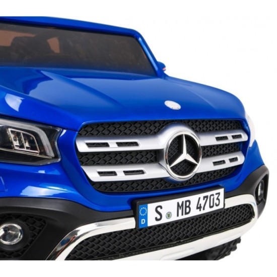 JOKO Elektrické autíčko Mercedes Benz X-Class 4x4, Lakované, MP4 LCD displej, dvojmiestne, Efekt HOJDANIA, penové kolesá, kožené