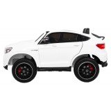 JOKO Elektrické autíčko Mercedes 4x4 GLC 63S, LCD Displej MP4, penové kolesá, kožené sedadlo, biele