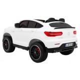 JOKO Elektrické autíčko Mercedes 4x4 GLC 63S, LCD Displej MP4, penové kolesá, kožené sedadlo, biele
