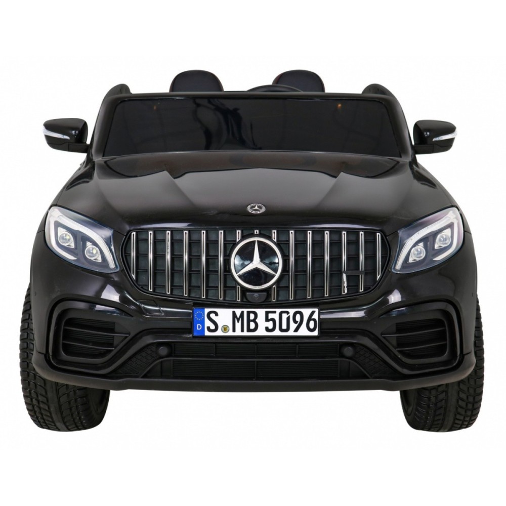 JOKO Elektrické autíčko Mercedes 4x4 GLC 63S, LCD Displej MP4, penové kolesá, kožené sedadlo, čierne