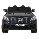 JOKO Elektrické autíčko Mercedes 4x4 GLC 63S, LCD Displej MP4, penové kolesá, kožené sedadlo, čierne