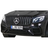 JOKO Elektrické autíčko Mercedes 4x4 GLC 63S, LCD Displej MP4, penové kolesá, kožené sedadlo, čierne