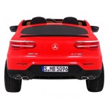 JOKO Elektrické autíčko Mercedes 4x4 GLC 63S, LCD Displej MP4, penové kolesá, kožené sedadlo, červené