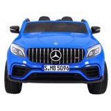 JOKO Elektrické autíčko Mercedes 4x4 GLC 63S, LCD Displej MP4, penové kolesá, kožené sedadlo, modré