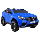 JOKO Elektrické autíčko Mercedes 4x4 GLC 63S, LCD Displej MP4, penové kolesá, kožené sedadlo, modré