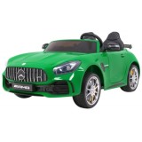 JOKO Elektrické autíčko Mercedes-Benz GT R 4x4, LAKOVANÉ, Dvojmiestne, Penové kolesá, kožené sedadlo, FM rádio, zelené