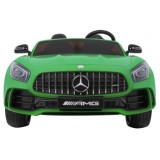 JOKO Elektrické autíčko Mercedes-Benz GT R 4x4, LAKOVANÉ, Dvojmiestne, Penové kolesá, kožené sedadlo, FM rádio, zelené