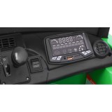 JOKO Elektrické autíčko Mercedes-Benz GT R 4x4, LAKOVANÉ, Dvojmiestne, Penové kolesá, kožené sedadlo, FM rádio, zelené