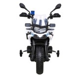 JOKO Elektrická Motorka BMW F850 GS Polícia, penové kolesá, modrý maják, zvuky sirény, policajná