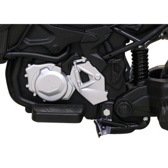 JOKO Elektrická Motorka BMW F850 GS Polícia, penové kolesá, modrý maják, zvuky sirény, policajná