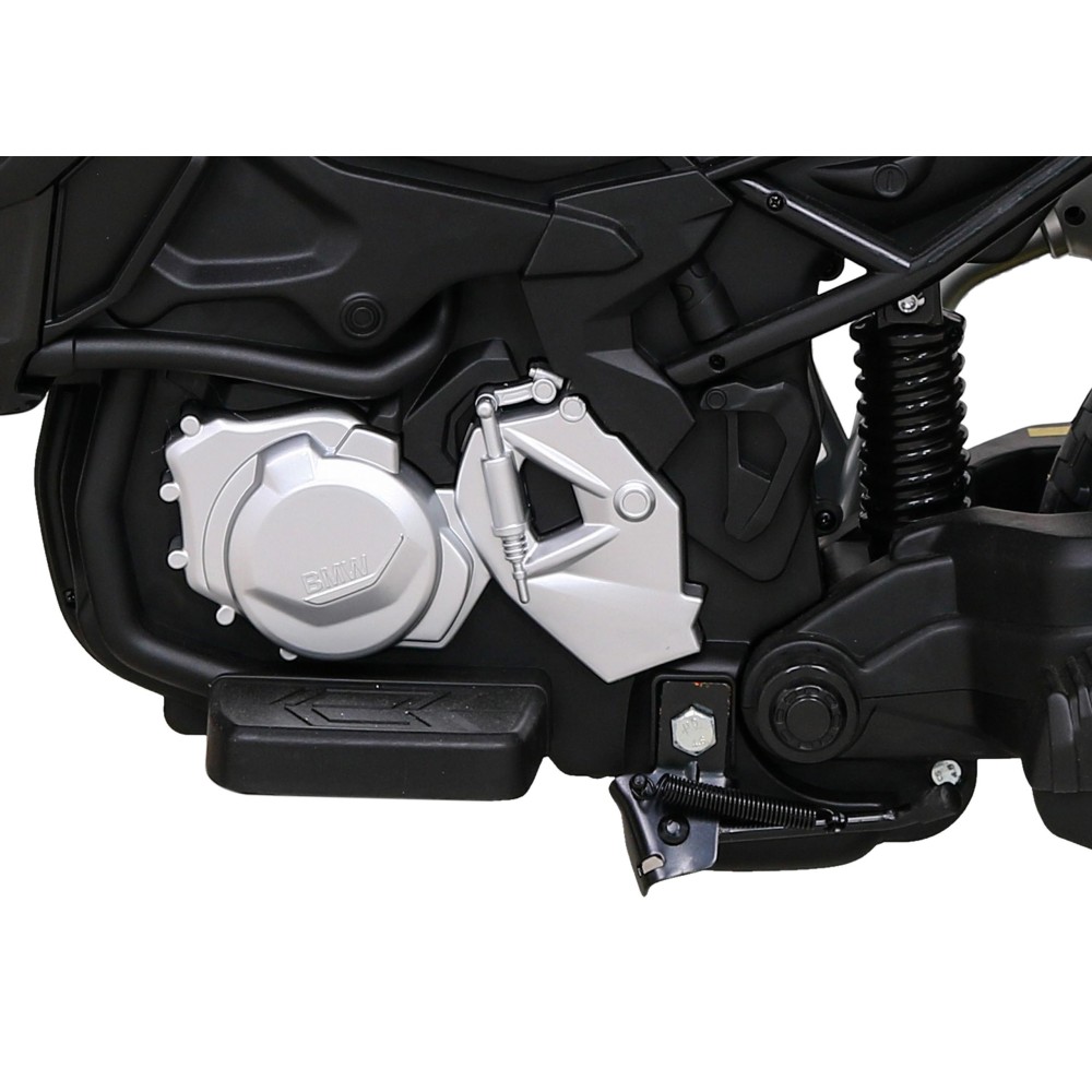 JOKO Elektrická Motorka BMW F850 GS Polícia, penové kolesá, modrý maják, zvuky sirény, policajná