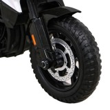 JOKO Elektrická Motorka BMW F850 GS Polícia, penové kolesá, modrý maják, zvuky sirény, policajná