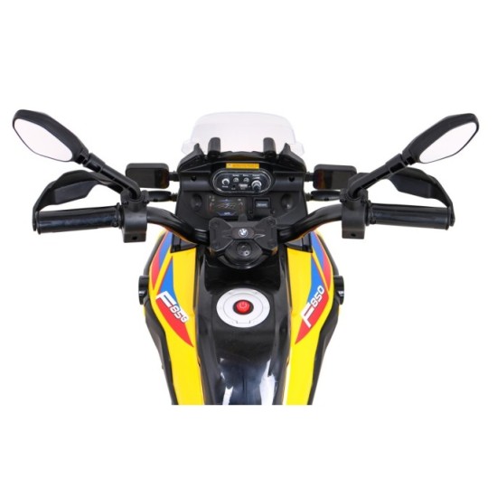 JOKO Elektrická Motorka BMW F850 GS, penové kolesá, žltá