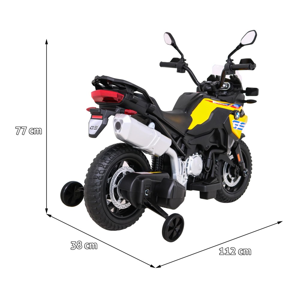 JOKO Elektrická Motorka BMW F850 GS, penové kolesá, žltá