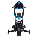 JOKO Elektrická motorka BMW HP4 121cm, penové kolesá, kožené sedadlo, modrá