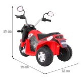JOKO Elektrická motorka Harley, červená