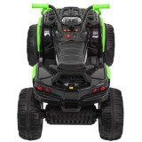 JOKO Elektrická štvorkolka ATV s diaľkovým ovládaním, penové kolesá, kožené sedadlo, čierno-zelená