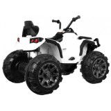 Joko Elektrická štvorkolka ATV 2x45W, Kožené sedadlo, Penové Odpružené kolesá, rádio, USB, biela