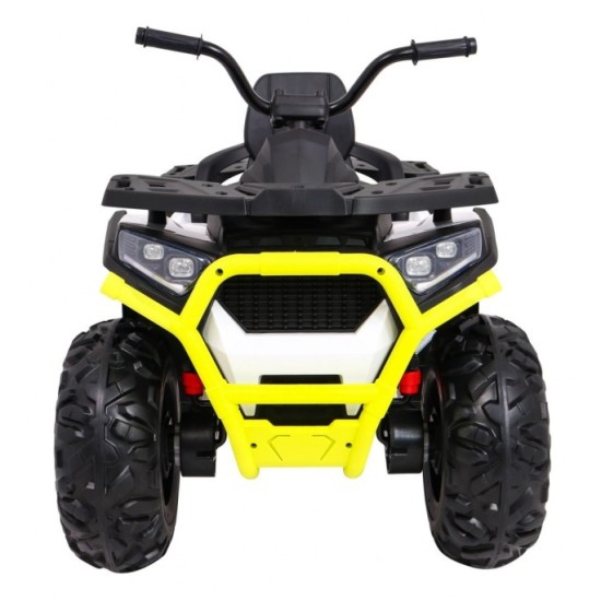 JOKO Elektrická štvorkolka 4x4 ATV Desert, penové kolesá, kožené sedadlo, biela