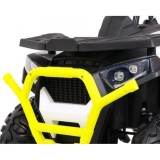 JOKO Elektrická štvorkolka 4x4 ATV Desert, penové kolesá, kožené sedadlo, biela