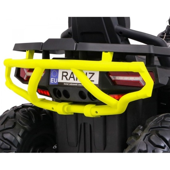 JOKO Elektrická štvorkolka 4x4 ATV Desert, penové kolesá, kožené sedadlo, biela