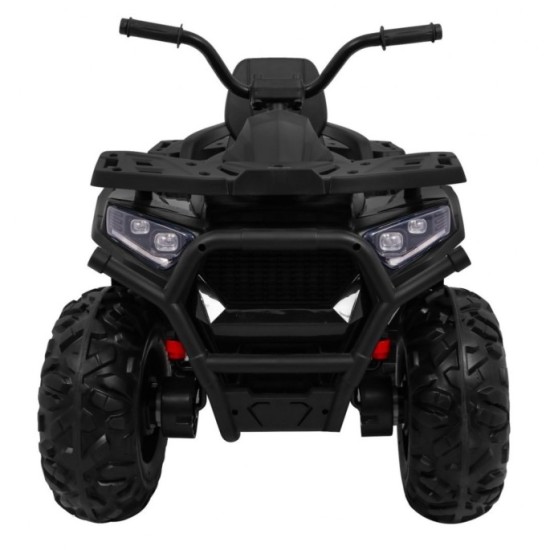 JOKO Elektrická štvorkolka 4x4 ATV Desert, penové kolesá, kožené sedadlo, čierna