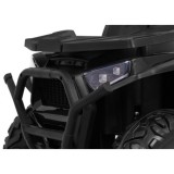 JOKO Elektrická štvorkolka 4x4 ATV Desert, penové kolesá, kožené sedadlo, čierna
