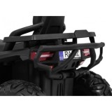 JOKO Elektrická štvorkolka 4x4 ATV Desert, penové kolesá, kožené sedadlo, čierna