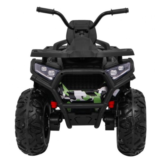 JOKO Elektrická štvorkolka 4x4 ATV Desert, penové kolesá, kožené sedadlo, maskáčová