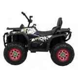 JOKO Elektrická štvorkolka 4x4 ATV Desert, penové kolesá, kožené sedadlo, maskáčová
