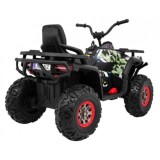 JOKO Elektrická štvorkolka 4x4 ATV Desert, penové kolesá, kožené sedadlo, maskáčová