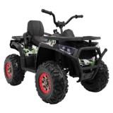 JOKO Elektrická štvorkolka 4x4 ATV Desert, penové kolesá, kožené sedadlo, maskáčová