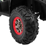 JOKO Elektrická štvorkolka 4x4 ATV Desert, penové kolesá, kožené sedadlo, maskáčová