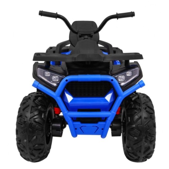 JOKO Elektrická štvorkolka 4x4 ATV Desert, penové kolesá, kožené sedadlo, modrá