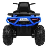JOKO Elektrická štvorkolka 4x4 ATV Desert, penové kolesá, kožené sedadlo, modrá