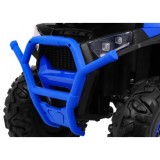 JOKO Elektrická štvorkolka 4x4 ATV Desert, penové kolesá, kožené sedadlo, modrá