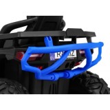 JOKO Elektrická štvorkolka 4x4 ATV Desert, penové kolesá, kožené sedadlo, modrá