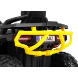 JOKO Elektrická štvorkolka 4x4 ATV Desert, penové kolesá, kožené sedadlo, žltá